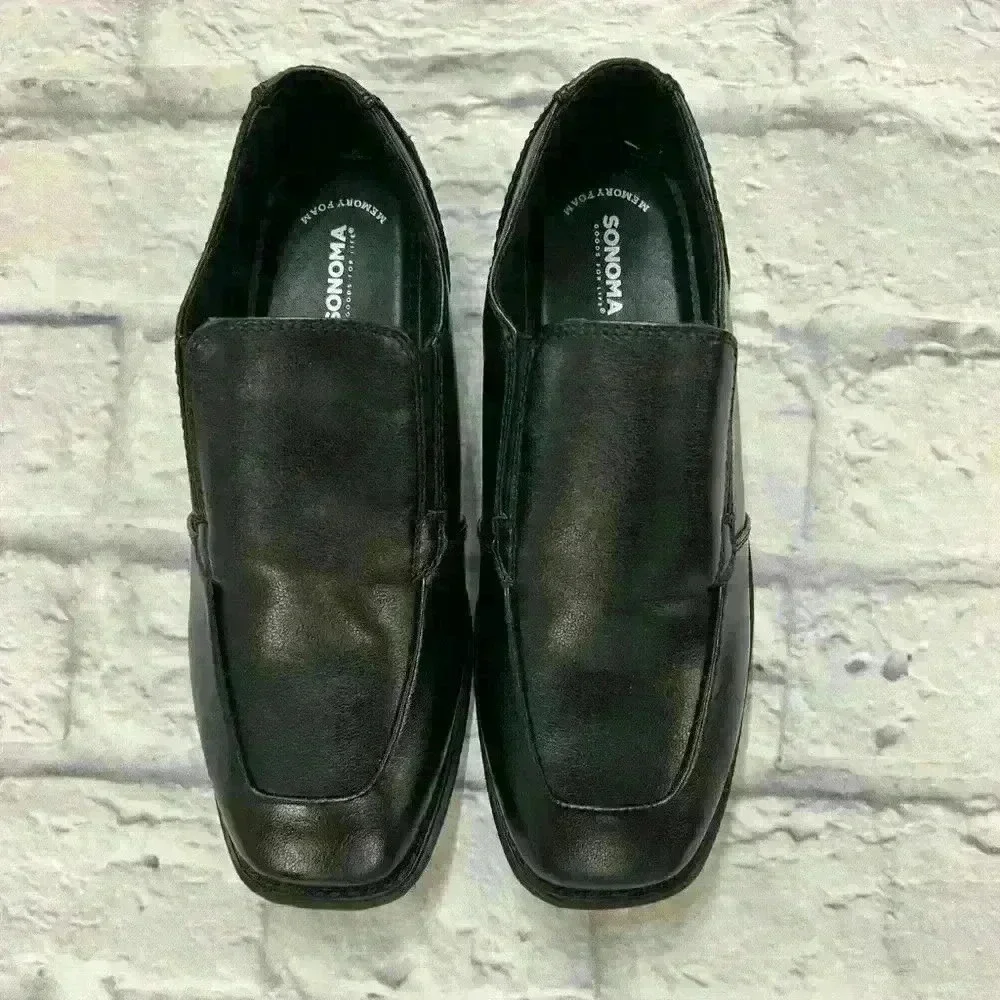 Sonoma Goods For Life Kids Black Memory Foam Loafer‎ Shoes